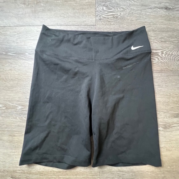 Nike Pants - Nike Biker Shorts Womens Medium Black Dri-FIT High Waisted Compression Gym